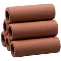 Kerámia csőpiramis akváriumba és terráriumba (6 cső | natúr színű | 70 mm hosszú)