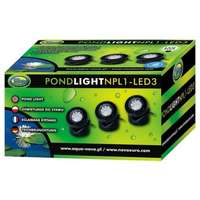Aqua Nova Aqua Nova NPL1-LED3 kerti tó világítás (36 db kis LED, cserélhető színes lencsék | 3 x 1.6 w)
