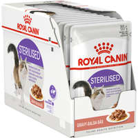 Royal Canin Royal Canin Sterilised Gravy - Ivartalanított felnőtt macska szószos nedves táp (12 x 85 g) 1.02kg