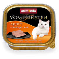 Animonda Animonda Vom Feinsten Adult – Szányas- és borjúhúsos macskaeledel (16 x 100 g)