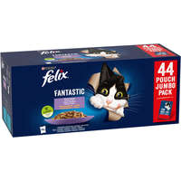 Felix Felix Fantastic alutasakos macskaeledel – Házias válogatás aszpikban – Jumbo Pack (1 karton | 44 alutasak | 44 x 85 g) 3.74kg