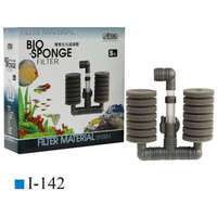 Ista Ista Bio-Sponge akváriumi tapadókorongos dupla szivacsszűrő (S | 13.5 cm x 5 cm x 13.5-18.5 cm | Max. 120 literes akváriumhoz)