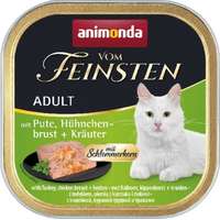 Animonda Animonda Vom Feinsten Gourmet pulykás, csirkemelles és gyógynövényes alutálkás macskaeledel (16 x 100 g) 1,6 kg