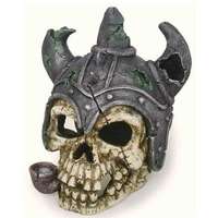 Björn viking koponya akváriumi dekor (13 x 13 x 15 cm)