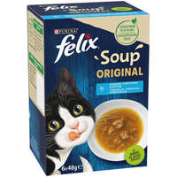 Felix Felix Soup halas válogatás leveses szószban macskáknak (6 x 48 g) 288g