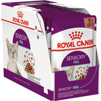  Royal Canin Sensory Feel Gravy - Szószos felnőtt macska nedves táp fokozott érzék hatással (12 x 85 g) 1.02 kg
