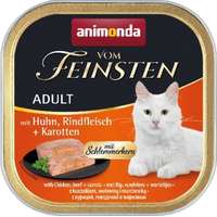 Animonda Animonda Vom Feinsten Gourmet csirkés, marhás és sárgarépás alutálkás macskaeledel (16 x 100 g) 1,6 kg