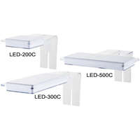 Sobo Sobo LED-200C akasztós fehér-kék LED világítás 4-6 mm-es üvegre - 4.3 W | 70 x 70 mm | 20-35 cm | 3 fényfokozat