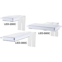 Sobo Sobo LED-300C akasztós fehér-kék LED világítás 4-6 mm-es üvegre - 8.2 W | 170 x 70 mm | 35-45 cm | 3 fényfokozat