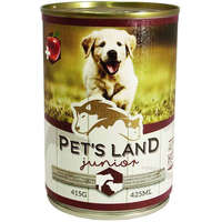 Pet's Land Pet's Land Dog Junior konzerv marhamájjal, bárányhússal és almával (24 x 415 g) 9.96 kg