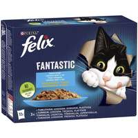 Felix Felix alutasakos macskaeledel – Halas falatok aszpikban – Multipack (1 karton | 12 x 85 g) 1020 g