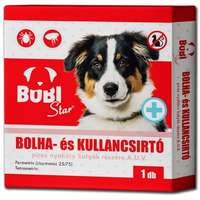 Bobi RoDeX Bobi bolhairtó nyakörv kutyának (Piros) 65 cm