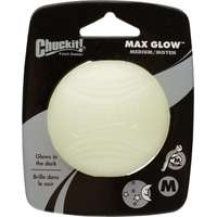 Chuckit! Chuckit! Max Glow - Sötétben világító gumilabda kutyáknak (M; 6 cm)