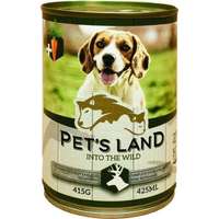Pet's Land Pet's Land Dog konzerv vadhússal és répával (24 x 415 g) 9.96 kg