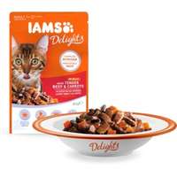  IAMS Cat Delights - Marhahús és répa falatok aszpikban (24 x 85 g) 2040 g