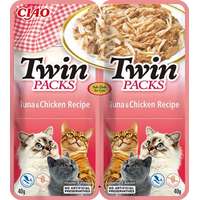 Inaba Inaba Cat Twin Packs Tuna & Chicken Recipe - Tanyasi csirkéből (12 tasak ~ 6 x 2 x 40 g) 480g