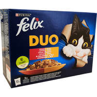  Felix Fantastic Duo alutasakos macskaeledel - Házias válogatás aszpikban - Multipack (1 karton | 12 x 85 g) 1020 g