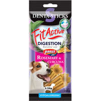FitActive FitActive Hypoallergenic Denta-Sticks Digestion Rosemary & Curcuma - Emésztést támogató és fogtisztító rágórudak kistestű kutyáknak (S) 140g