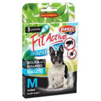 Panzi FitActive kullancs- és bolhariasztó spot on kutyáknak (M; Közepes testméretű kutyáknak; 5 x 2 ml)