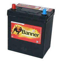 BANNER Banner P40 27 ASIA Power Bull Akkumulátor 40AH 300A B+ Asia vékony (H:187mm;Sz:127mm;M:204mm), P4027ASIA