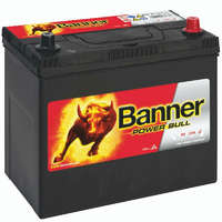 BANNER Banner P45 23 ASIA Power Bull Akkumulátor 45AH 360A J+ Asia vastag (H:238mm;Sz:129mm;M:225mm), P4523ASIA