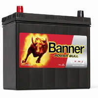BANNER Banner P45 24 ASIA Power Bull Akkumulátor 45AH 360A B+ Asia vastag (H:238mm;Sz:129mm;M:225mm), P4524ASIA