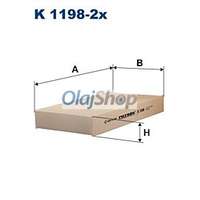 FILTRON Filtron Utastérszűrő (K 1198-2X) (K1198-2X)