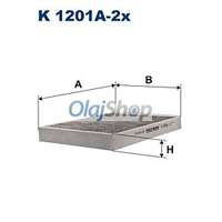 FILTRON Filtron Utastérszűrő (K 1201A-2X) (K1201A-2X)