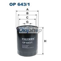 FILTRON Filtron Olajszűrő (OP 643/1) (OP643/1)
