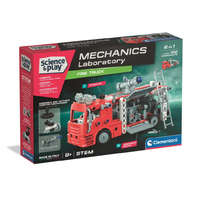Jármű Tűzoltóautó Mechanics 2 az 1-ben építőjáték Clementoni