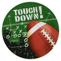 Sport Amerikai futball Touchdown papírtányér 8 db-os 23 cm