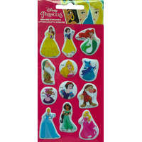 Disney Hercegnők Disney Hercegnő Pink csillogó pufi szivacs matrica szett