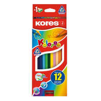 Kores Kores Színes ceruza készlet, hatszögletű, Hexagonal, 12 különböző szín