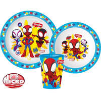 Pókember Pókember Spidey Team étkészlet, micro műanyag szett, pohárral 260 ml