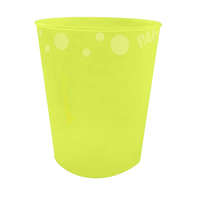 Színes Yellow Fluorescent, Sárga pohár, műanyag 250 ml