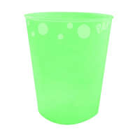 Színes Green Fluorescent, Zöld pohár, műanyag 250 ml