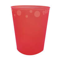 Színes Red, Piros micro prémium műanyag pohár 250 ml