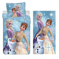 Disney Jégvarázs Disney Jégvarázs Olaf and the Sisters ágyneműhuzat és törölköző szett