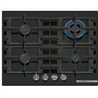 Bosch BOSCH PNH6B6K40 Serie|4 Beépíthető gázfőzőlap Fekete | 60 cm