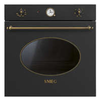 SMEG HŐLÉGKEVERÉSES SÜTŐ, Colonial design, 60 cm, analóg, antracit