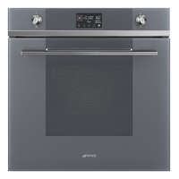 SMEG SMEG KOMBINÁLT MIKROHULLÁMÚ SÜTŐ,Linea design, 11+1 funkció, LCD kijelző, ezüstszürke üveg
