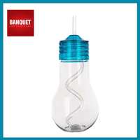 Banquet BANQUET Műanyag kulacs szívószállal BULB 600ml, kék 12754811