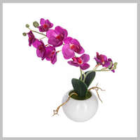  Fehér kerámia váza műorchidea 155716