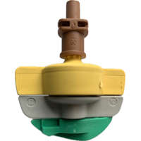 Netafim SpinNet SD mikroszórófej 200/90 Sárga-barna-zöld rotor