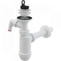 AlcaPlast/Alcadrain Alcadrain /Alcaplast Mosdószifon DN32 csatlakozóval és műanyag leeresztővel DN63 A420P