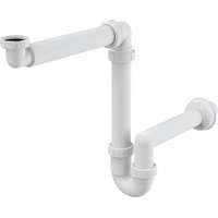 AlcaPlast/Alcadrain Alcadrain /Alcaplast Helytakarékos mosdószifon 5/4" hollandi anyával
