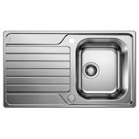 BLANCO BLANCO DINAS 45 S mosogatótálca, forgatható, fényezett rozsdamentes acél, 2 csaplyukkal, excenterrel