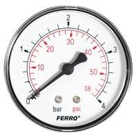 FERRO FERRO Nyomásmérő hátsó csatlakozású 4 bar M6304A