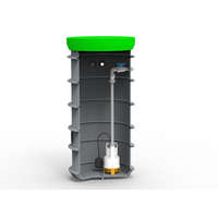 RoPump Ø600 x 1800 szennyvízátemelő szivattyúállomás egy Pentax DPV 100G szivattyúval