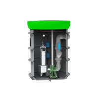 RoPump Ø600 x 1000 szennyvízátemelő szivattyúállomás egy DAB FEKA VS 750 szivattyúval